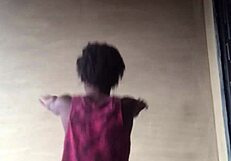 Crazy bitch twerks her big ass everywhere.