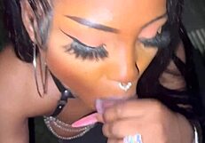 Intriguing wet blowjob session with lots of cum in the mouth, full video.