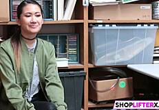 Shoplifting Teen 18+ Chooses Big Cock Over Cops!