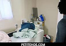 Petitehoe - client james angel gets exactly what he wants from hot maid honey hayes in no time