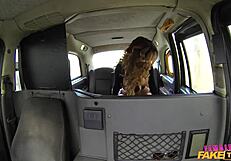Female Fake Taxi - British Milf Brunette Gives Her Passenger a Rimjob and Fingers His Ass