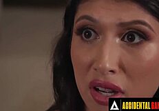 Accidental gangbang with penelope woods dp by husband and coworkers