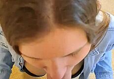 i got stuck in the wardrobe but received a blowjob