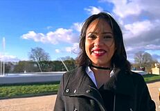 Christina petite 18+ milf brunette unleashed for her first video