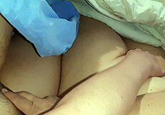 While my girlfriend is lying next to me i riskily treason on her with our neighbor