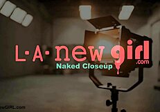 Tall and pretty brunette model shares her body during casting interview