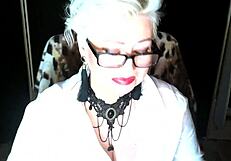 Aimee hot milf secretary takes rough blowjobs and dildo fucking with dirty talk