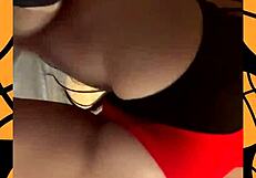 Busty Cheerleader Plays With Her Huge Jugs - Ivy Flores