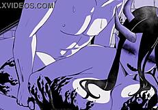 In the depths of desire, a man encounters a hellishly cute creature and engages in intense fucking.