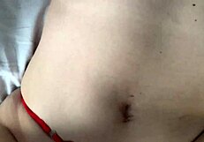 horny chick gets quickie and licks off cum