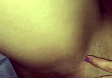 big dildo penetrates tight pussy in double vaginal fucking