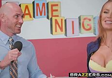 Do pornstars like it big during game night?