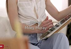 Skinny Babe In Threesome With Driver And Servant