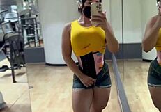 is my beautiful colombian outfit hot at the gym?
