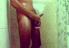 Two Intense Cumshots During Bath With Cum Dripping