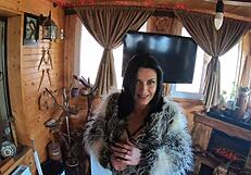 Deep-Throat Cum Play And Camel-Toe In Leather And Fur