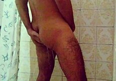 Two Intense Cumshots During Bath With Cum Dripping