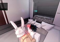 Breaking Pussy in Roblox Game