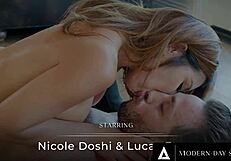 Nicole doshi gets rough fucked and facialed by angry roommate