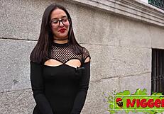 I met this young Latina who wanted my monstercock for exhibitionist sex