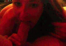 Blonde Girlfriend Teases with Cock Sucking