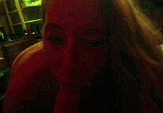 Blonde Girlfriend Teases with Cock Sucking