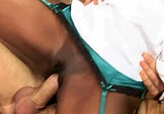 I'm that horny patient, and jasmine webb, the ebony nurse, is goin' the extra mile for me, you know?