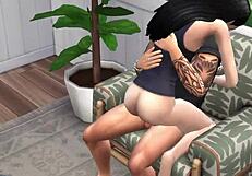 group sex on the floor and on the chair with multiple amateurs