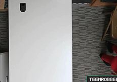 Horny Thief Strips Naked for Pervert Officer Angel Del Rey - Teen 18+ Robbers Com