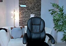 woman having a private moment on live stream. she engages in solo activities.