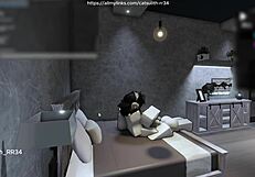 quietly fucking a fan on the bed 😏