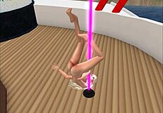 Kassie Teasing Camel Toe in Porno Star Club?