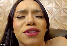 Watch Gabrielly Ferraz take a massive dildo in her butt?