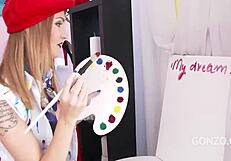 sexy whore enjoying extreme triple anal and double pussy pounding massive cocks filling every hole until she is covered in hot cum from multiple explosive cumshots