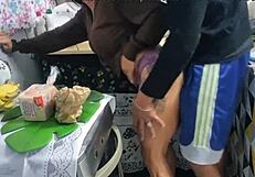 Big Cock Blowjob In The Kitchen With Latina Amateur Getting Creampie.