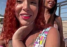 2 trans fuck me on the beach and i push the mast