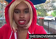 hd sheisnovember screams from rough anal drilling doggystyle in her shaved pussy