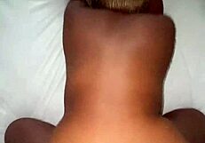 He pounds my big booty doggystyle with butt plug.