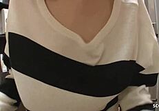 Petite teen seduces older guy for defloration creampie