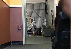 I Watch Cute Curly Blonde Masturbate, Then Milf Licks Her Holes