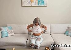 Inked Luna Reveals Pierced Nipples And Sucks Cock