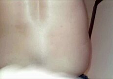 Walk on the beach leads to insertion with brunette big ass busty big cock man in underwear