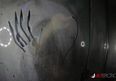 Tattooed Blonde Adalind Gray Feels Intense Pleasure Fucking Toy In Shower