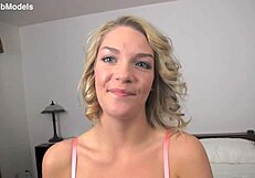 Ally brooks cute blonde teen pov blowjob leads to huge messy facial