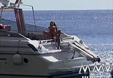 Naughty babes engage in outdoor fucking under the sun