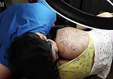 Big Ass Girl Seduces Tattoo Artist