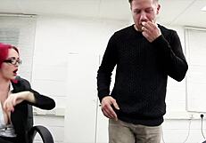 Sexy Secretary Jasmine James Disciplines Naughty Co-Worker