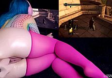 Iron golem cums and squirts in Dark Souls challenge.