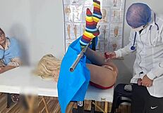 Stepmother takes stepdaughter to gynecologist for first time.