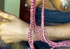 Real African Couple Enjoying Each Others Bodies Hot Foreplay